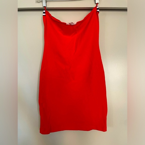 Sporty Strapless Red Tube Dress by Garage (Size Small) - Picture 2 of 3